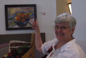 Maureen's very first painting sale -- ever!